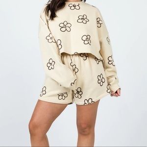 Motel Rocks Fawly Sweatshirt & Terry shorts Graffiti Stone